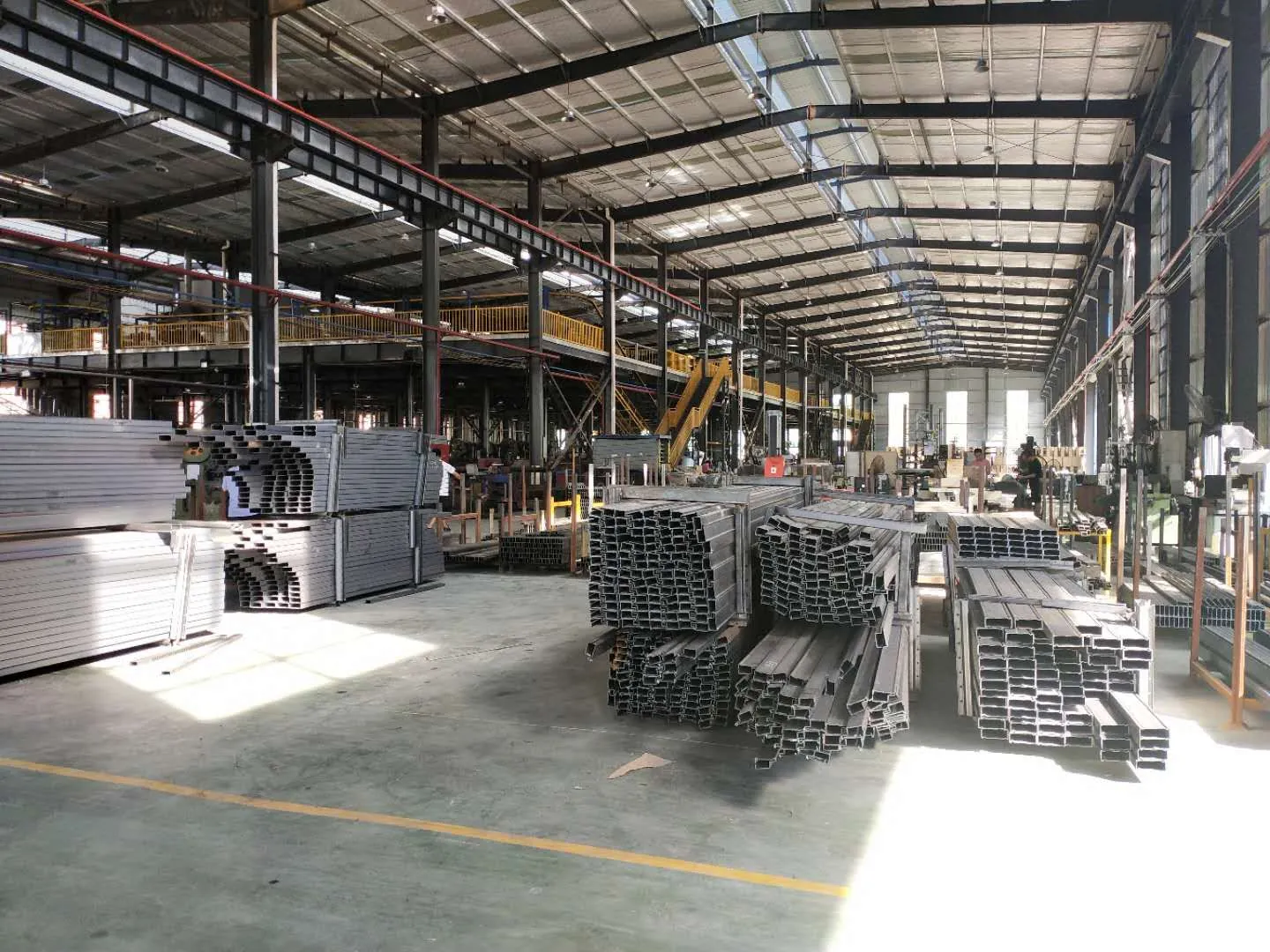 Sheet metal fabrication workshop panorama
