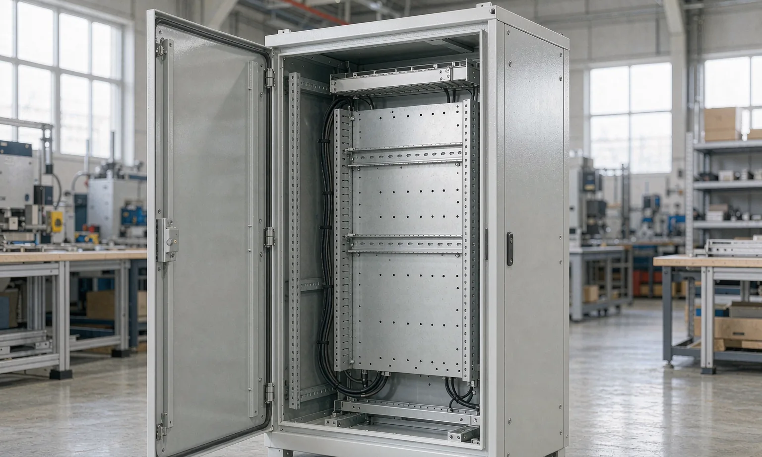 Network Cabinet Cable Management, Earthing and Front-to-Back Access